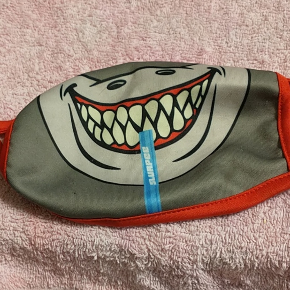 And a shark mask